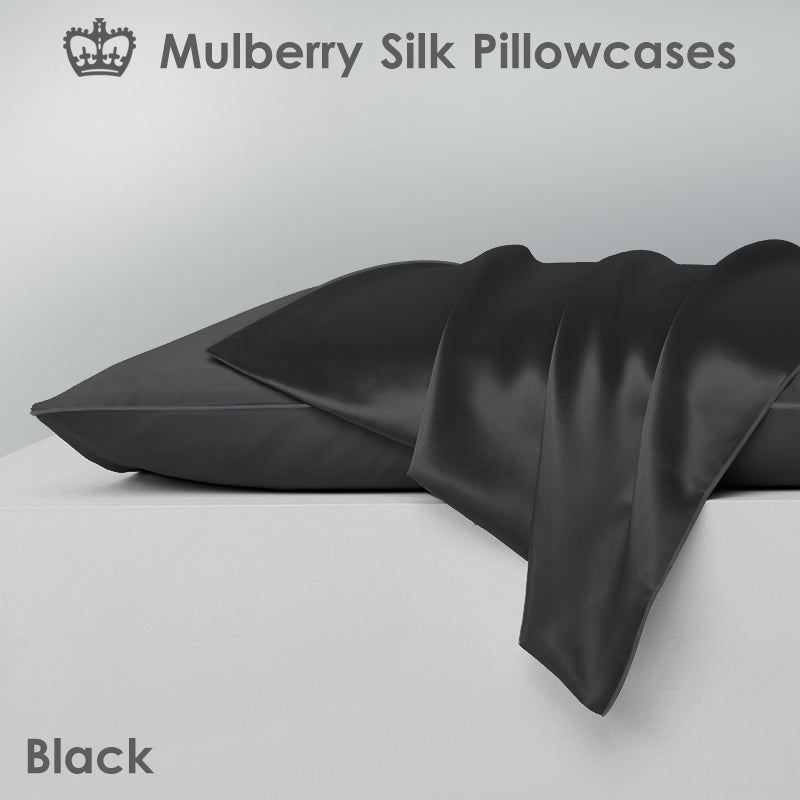 Single Side Mulberry Silk Pillowcases [Twin Pack]