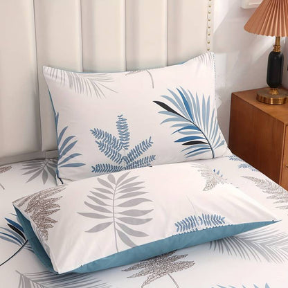 Ocean Leaves Cotton Quilt Cover Set