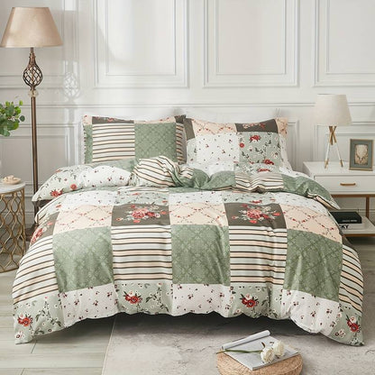 Emerald Plaid Quilt Cover Set