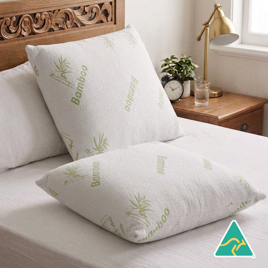 SoftSupport Bamboo European Pillows (Twin Pack)