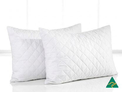 Australian Made Quilted Pillow Protector [Twin Pack]