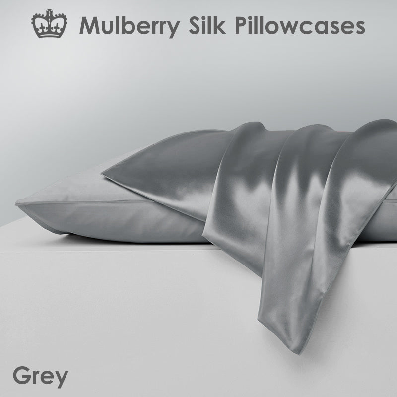 Single Side Mulberry Silk Pillowcases [Twin Pack]