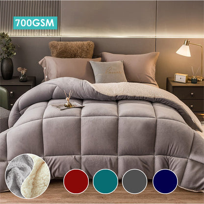 700GSM Reversible Sherpa Doona