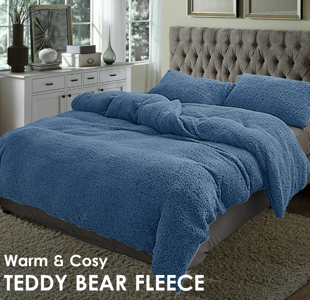 Teddy Fleece Thermal Quilt Cover Set