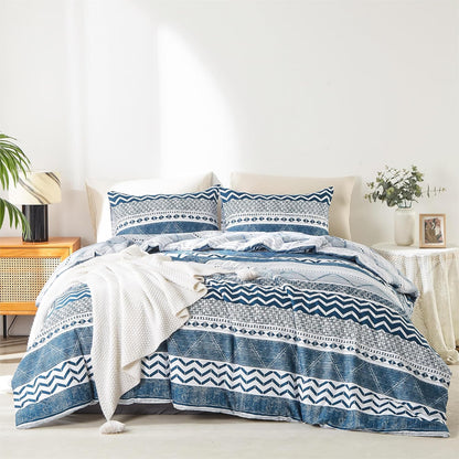 Blue Tides Quilt Cover Set