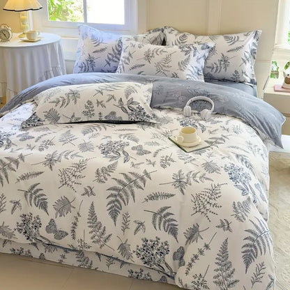 Flutter Leaves Cotton Quilt Cover Set