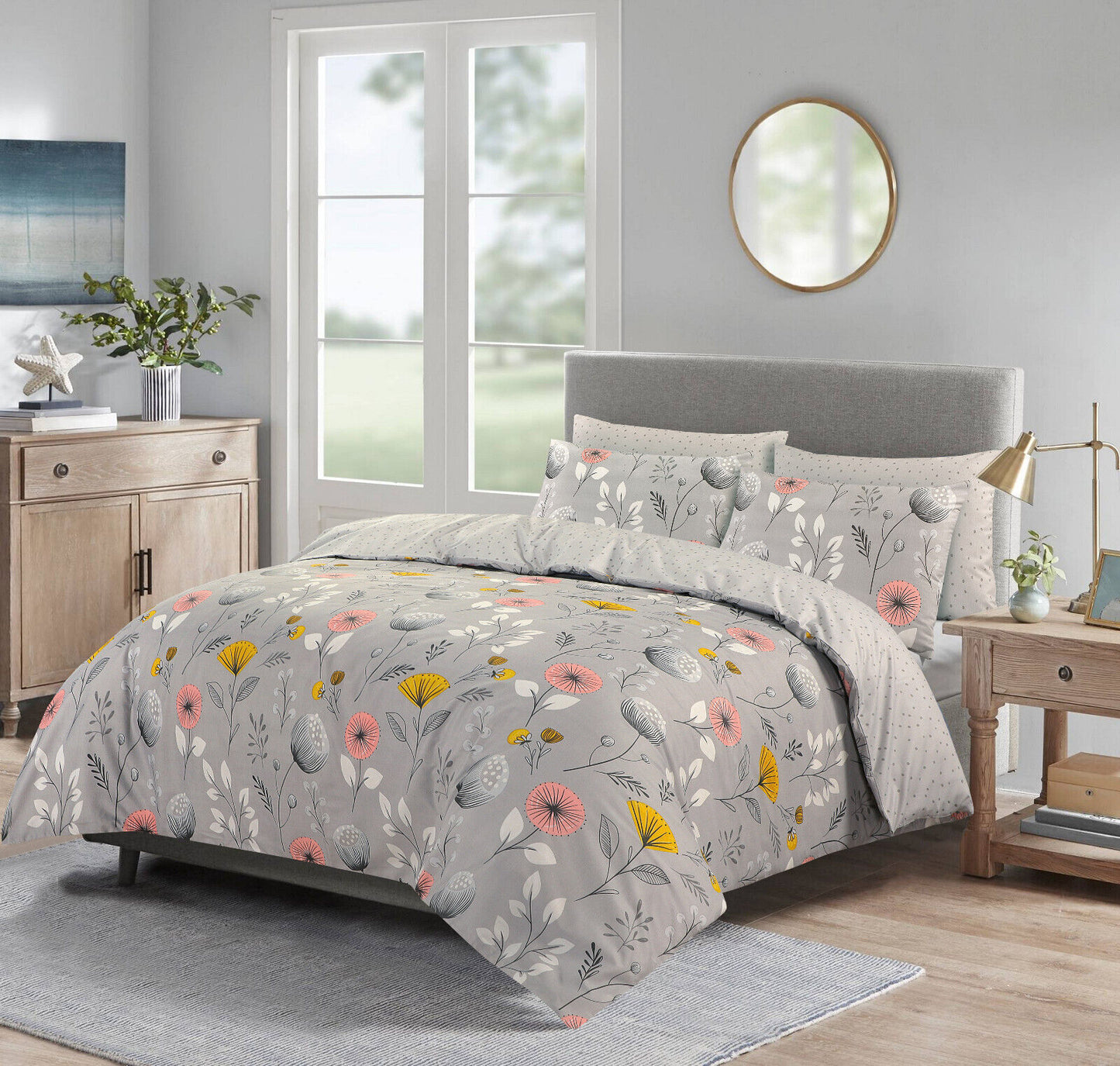 Floral Cotton Quilt Cover Set