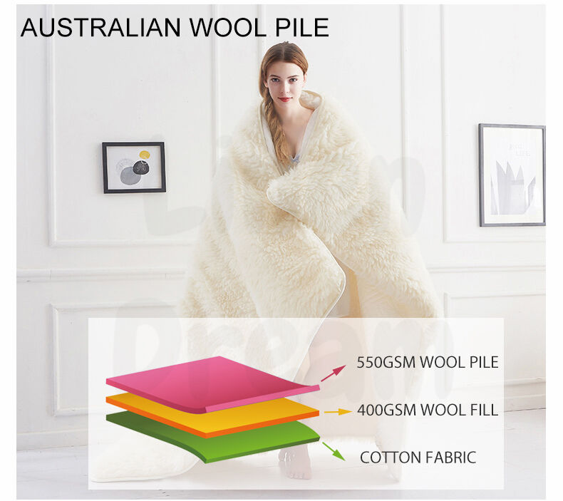 Australian Made Reversible Wool Underlay