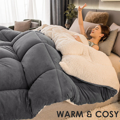 700GSM Reversible Sherpa Doona