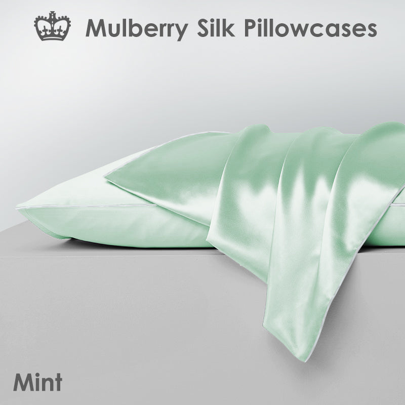 Single Side Mulberry Silk Pillowcases [Twin Pack]