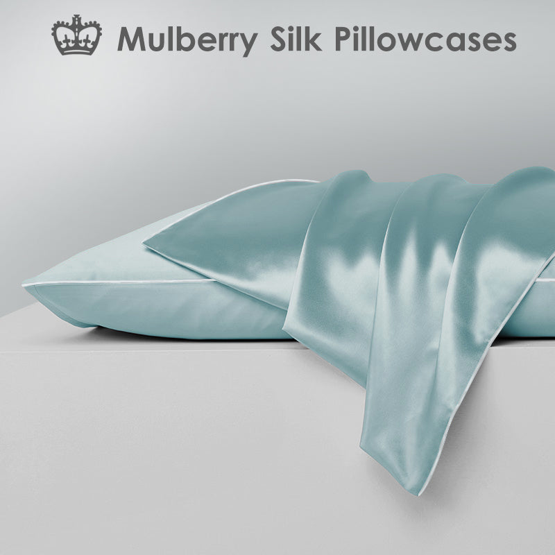 Single Side Mulberry Silk Pillowcases [Twin Pack]