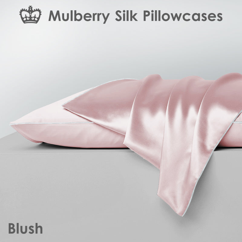 Single Side Mulberry Silk Pillowcases [Twin Pack]