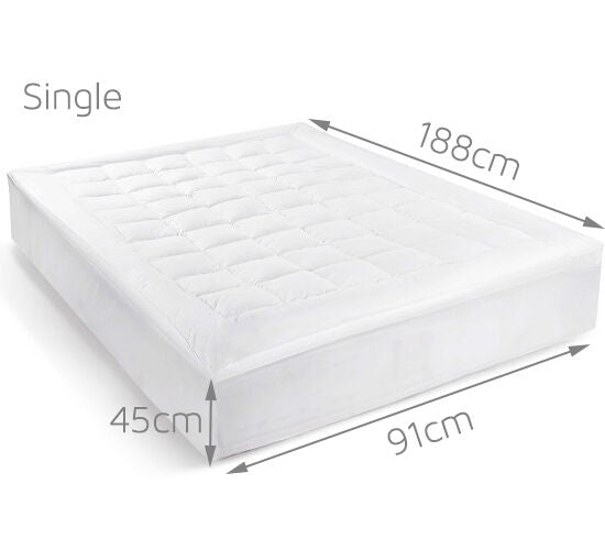 Australian Made Bamboo Pillowtop Mattress Topper