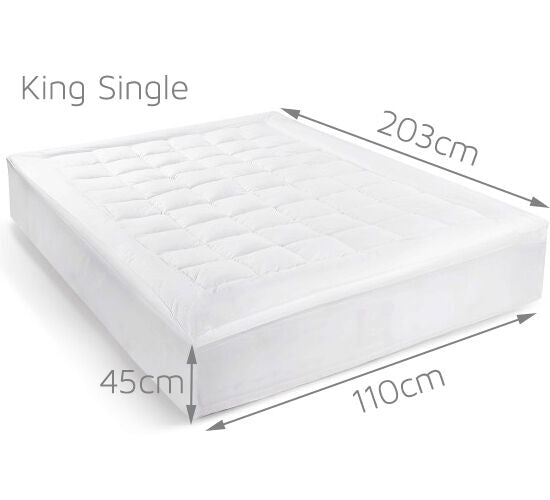 Australian Made Bamboo Pillowtop Mattress Topper