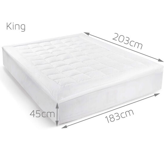 Australian Made Bamboo Pillowtop Mattress Topper